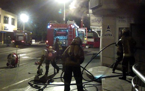 Brand in Landecker Geschäft