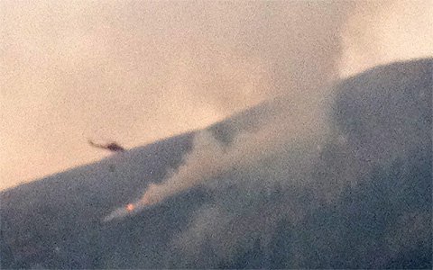 Waldbrand in Galtür