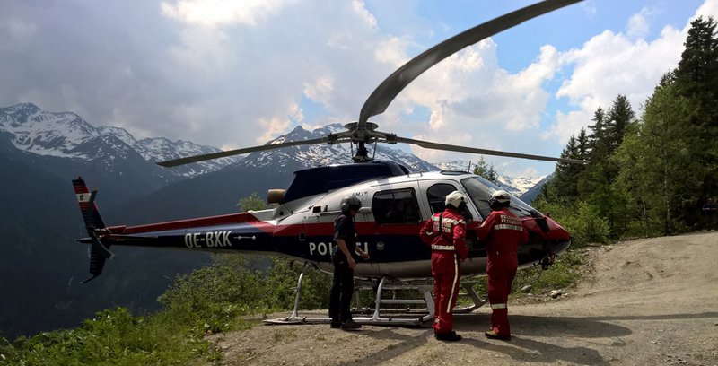 Blitzschlag führte zu Waldbrand oberhalb von Kappl