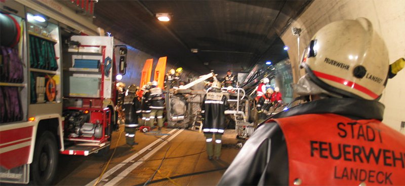 Tunnelübung im Perjentunnel