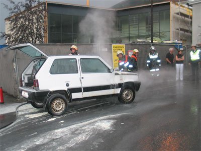 Autobrand in Landeck