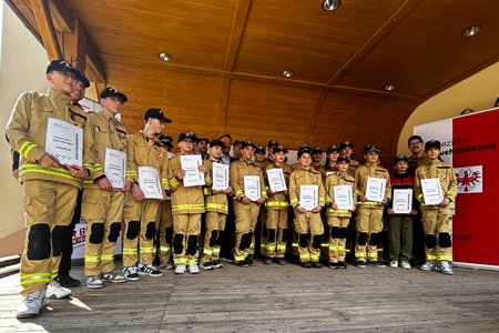 Wissenstest der Feuerwehrjugend in Schnann