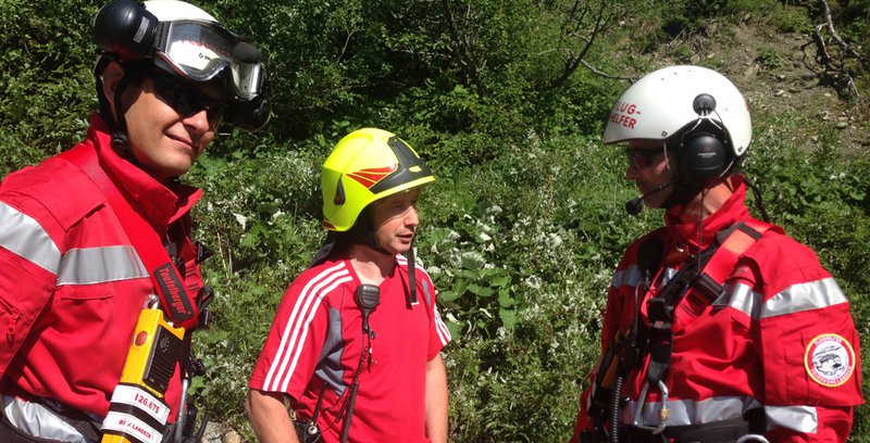 Blitzschlag führte zu Waldbrand oberhalb von Kappl