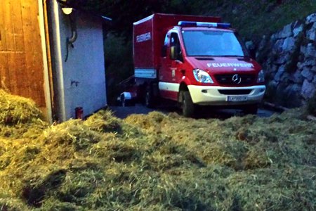 Verdacht auf Heu-Selbstentzündung in Eichholz