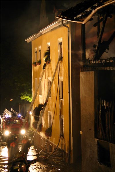 Großbrand in Pfunds