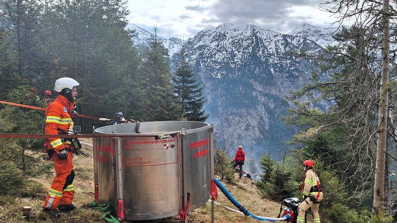 Waldbrand am Plansee