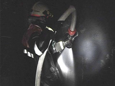 Waldbrand in Landeck / Ortsteil Perjen
