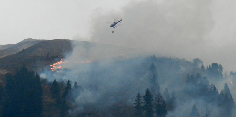 Waldbrand in Galtür