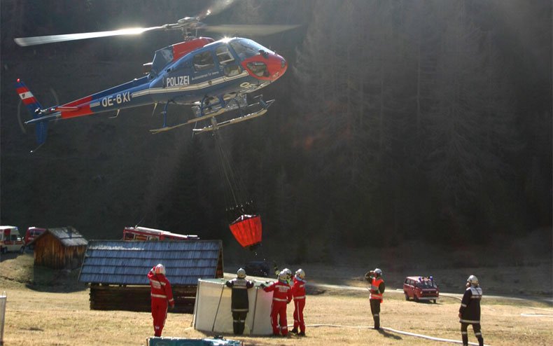 Waldbrand in Pfunds