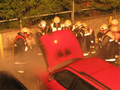 Autobrand in Landeck