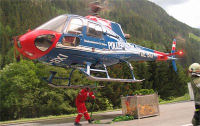 Waldbrand oberhalb von Strengen